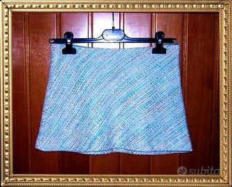 MINIGONNA FILATI BOUCLE' CON FODERA RASO *NUOVA*