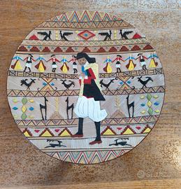 Grande  piatto sardo da parata ceramica Dorgali