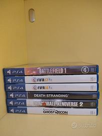 Stock giochi PS4