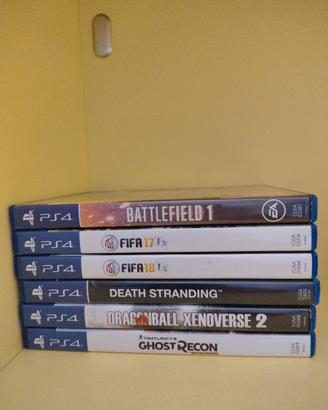 Stock giochi PS4