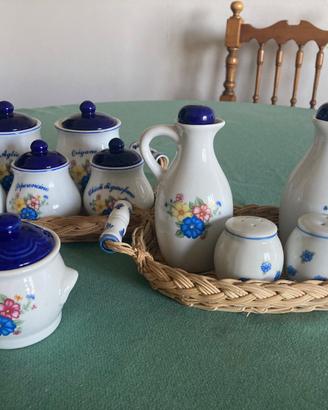 Set in ceramica per condimenti e spezie
