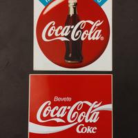 Lotto 2 adesivi Coca Cola vintage bevete Coke
new