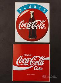 Lotto 2 adesivi Coca Cola vintage bevete Coke
new