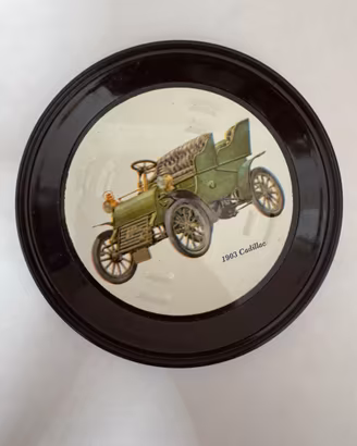 Vassoio Vintage in Latta "1903 Cadillac"