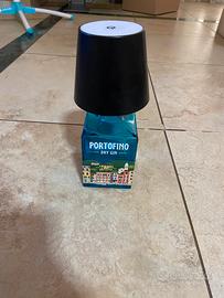 lampada con bottiglia di vetro