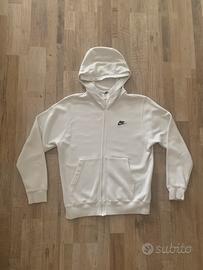Felpa bianca nike S