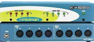 Interfaccia midi midiman midisport 4x4