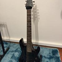 Schecter Demon 7 Diamond Series nera lucida