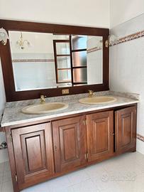 Mobile bagno  doppio lavabo Dolomite