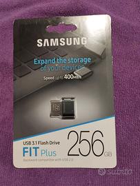 Chiavetta USB Samsung Fit plus 256 Gb. fino a 400m