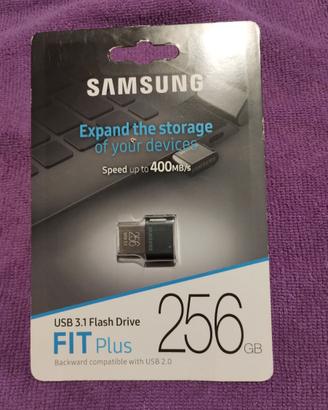 Chiavetta USB Samsung Fit plus 256 Gb. fino a 400m