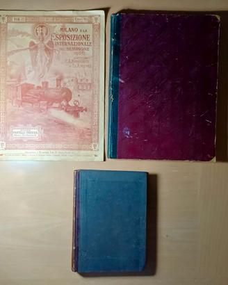 3 libri riviste 1900