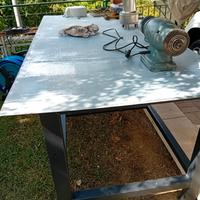 TAVOLO OFFICINA  + POMPA 