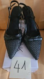 scarpe Décolleté slingback nere 