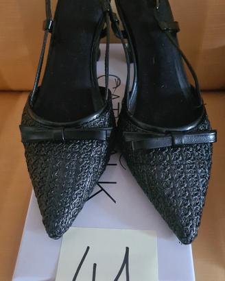 scarpe Décolleté slingback nere 