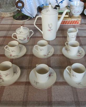servizio da caffè  da 6 "regent" inglese in porcel