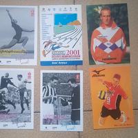 6 cartoline sport juve/calcio/atletica/volley da c