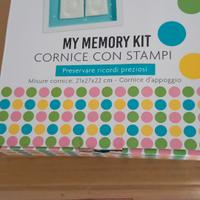 Cornice con kit per impronta  neonato