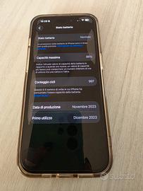 Iphone 15pro 256gb nero