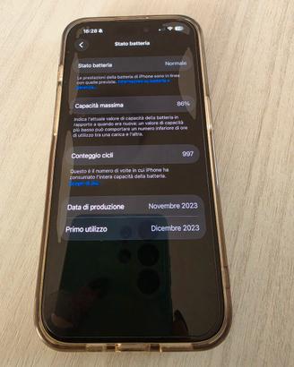 Iphone 15pro 256gb nero