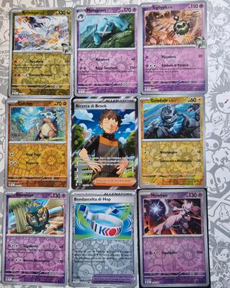 Lotto 9 Carte Pokémon - di Brock, Reshiram, 