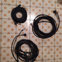 N.3 cavi Audio + corrente Proel 10m