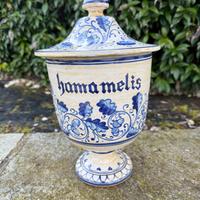 Vaso da farmacia in ceramica “ Hamamelis “