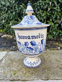 Vaso da farmacia in ceramica “ Hamamelis “