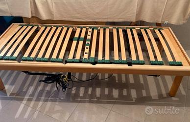 Rete elettrica motorizzata  doghe legno singola 