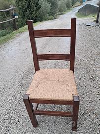 8 sedie legno massello come nuove
