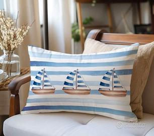 1 federa copricuscino stampa barche a vela 40x60 o