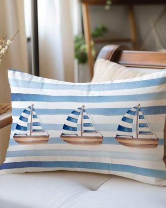 1 federa copricuscino stampa barche a vela 40x60 o
