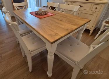 Tavolo da cucina vintage  + 6 sedie