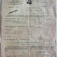 Documento Antico 1941 della CASSA di RISPARMIO