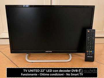 TV LED UNITED 22" con telecomando 