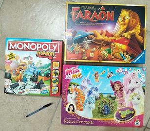 FARAON, MONOPOLY Junior, MIA & ME