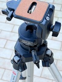 Treppiede Manfrotto con Testa Video