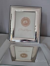 Cornice argento con specchio