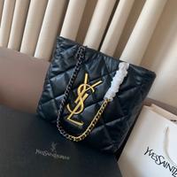 Borsa tote shopping nera YSL