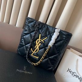 Borsa tote shopping nera YSL