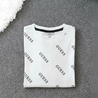 Maglietta Estiva GUESS Bianca Logo All-Over