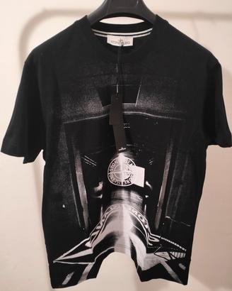 T-Shirt Stone Island uomo nera taglia L.