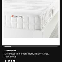 Materasso memory ikea 160x190