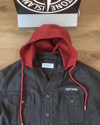 Off-White Giacca Nuova Originale Qr code Certilogo