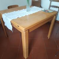 Tavolo in legno a portafoglio