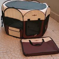 Recinto di stoffa, pieghevole, per piccoli cani