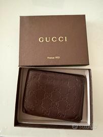 Portafoglio GUCCI pelle Guccissima