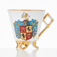 Lovenhjelm Porcelain Armorial Chocolate Cup Coat 