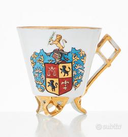Lovenhjelm Porcelain Armorial Chocolate Cup Coat 