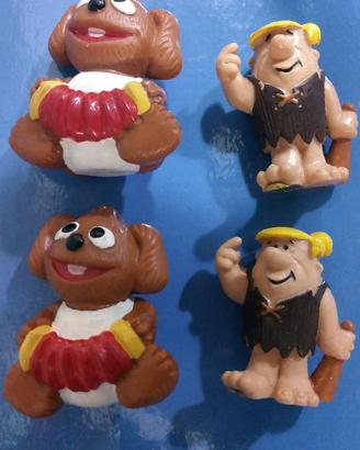 MUPPETS,FLINSTONES 1985 personaggi dipinti a mano,